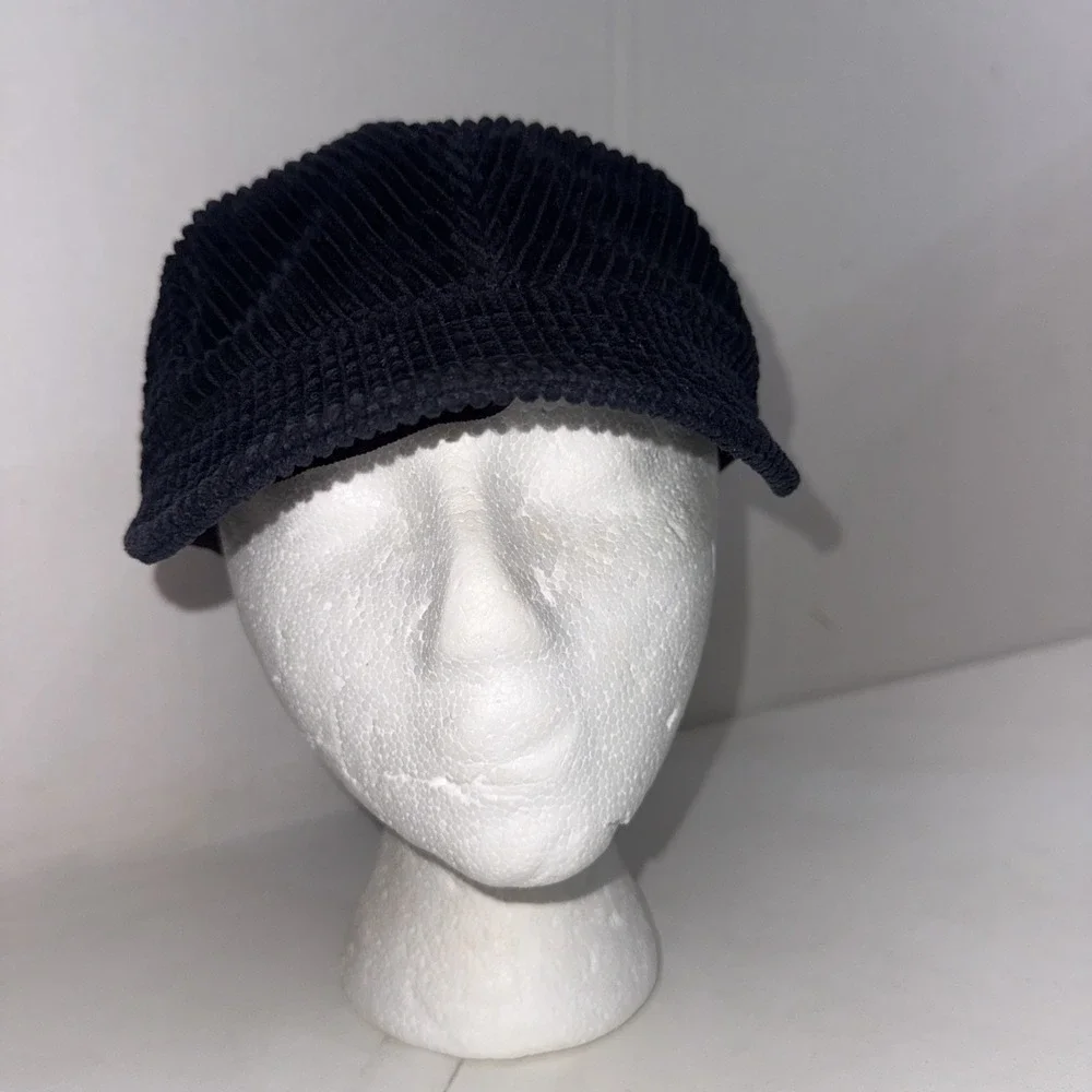 Gap Vintage Y2K 2006 Blue Cabbie Paperboy Baker Boy Cap Corduroy Newsboy Hat - Picture 3 of 10